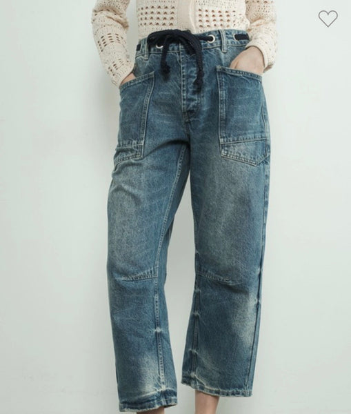 Aaron & Amber barrel Jean