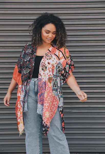 Multicolored Kimono