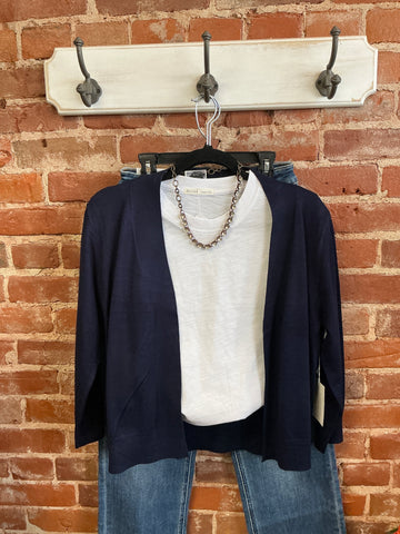 Cielo navy cardigan