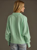 Panache mint quarter zip sweatshirt