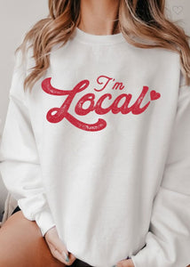 I’m Local crew neck sweatshirt