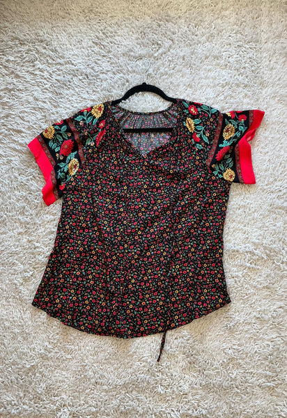 Multicolored Floral Blouse