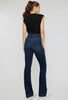 High rise wide leg boot cut jeans