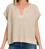 Oatmeal v neck sweater