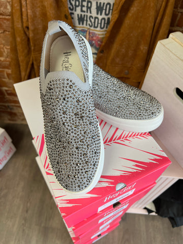 Corky grey sparkle tennis shoe