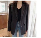 Woman’s black casual blazer